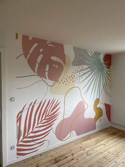 Pose papier peint chambre